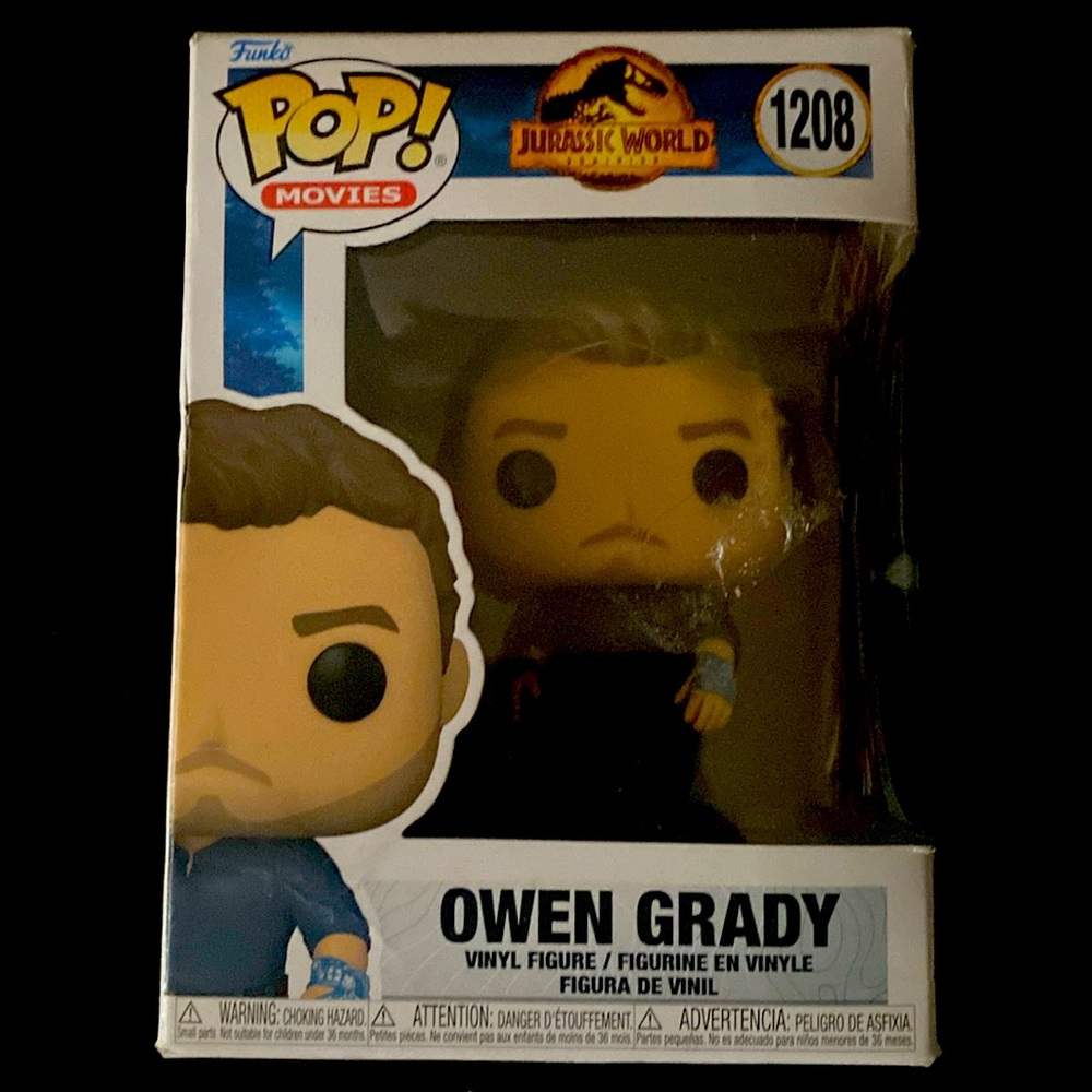Pop movies Funko Jurassic world dominion Owen Grady. No. 1208